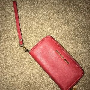 Red Micheal Kors Wallet